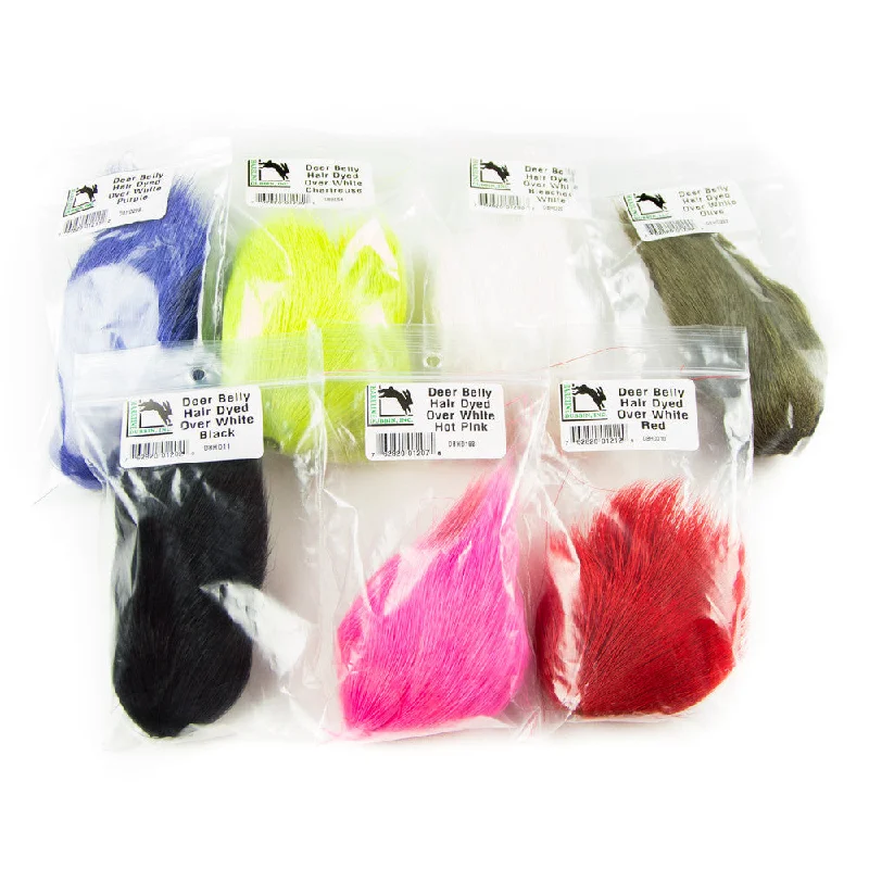 Fishing line fast action-Deer Belly Hair Dyed