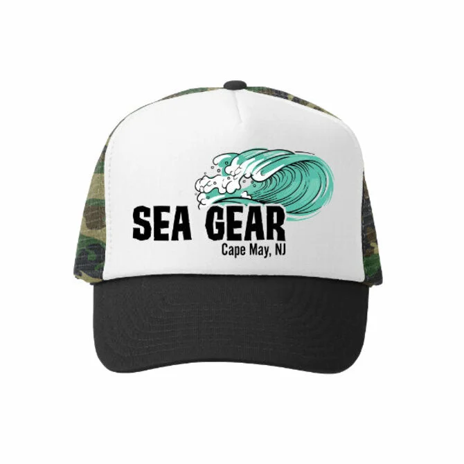 Fishing reel high gear-Sea Gear Kids Hat - Swell Raiser