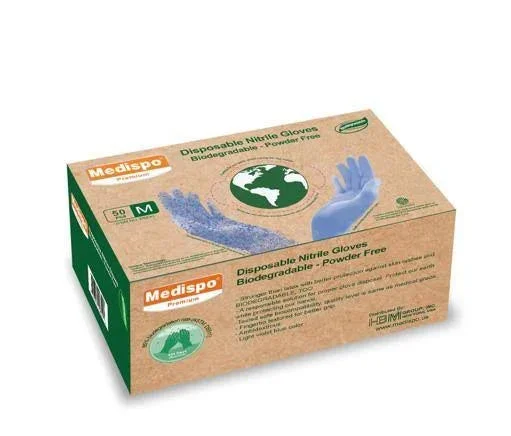 Fishing reel precision cast-Premium Biodegradable Nitrile Gloves-50 Count