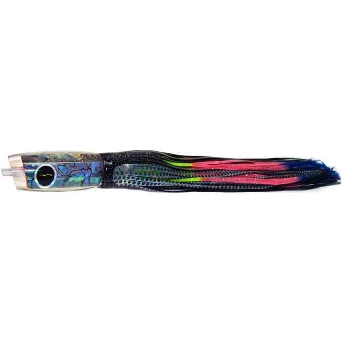 Fishing tackle shoulder strap-Black Bart 1656 Angle Medium Heavy Tackle Lure - Black Dot/Rainbow