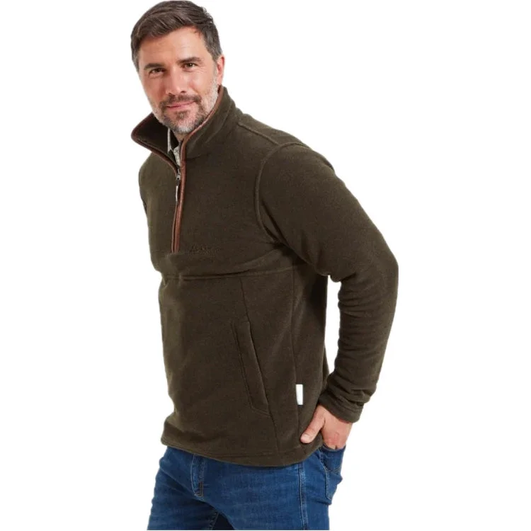 Fishing line high tension-Schoffel Berkeley 1/4 Zip Fleece Jacket - Dark Olive