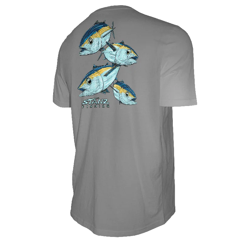 Fishing bait live case-Men's Short Sleeve Tee - STANZ Blackfin Tunas