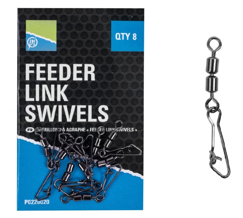 Fishing rod shore strap-Preston Innovations Feeder Link Swivels - Ref P0220020