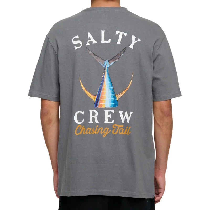 Fishing tackle carry strap-Salty Crew Tailed S/S Shirt Charcoal