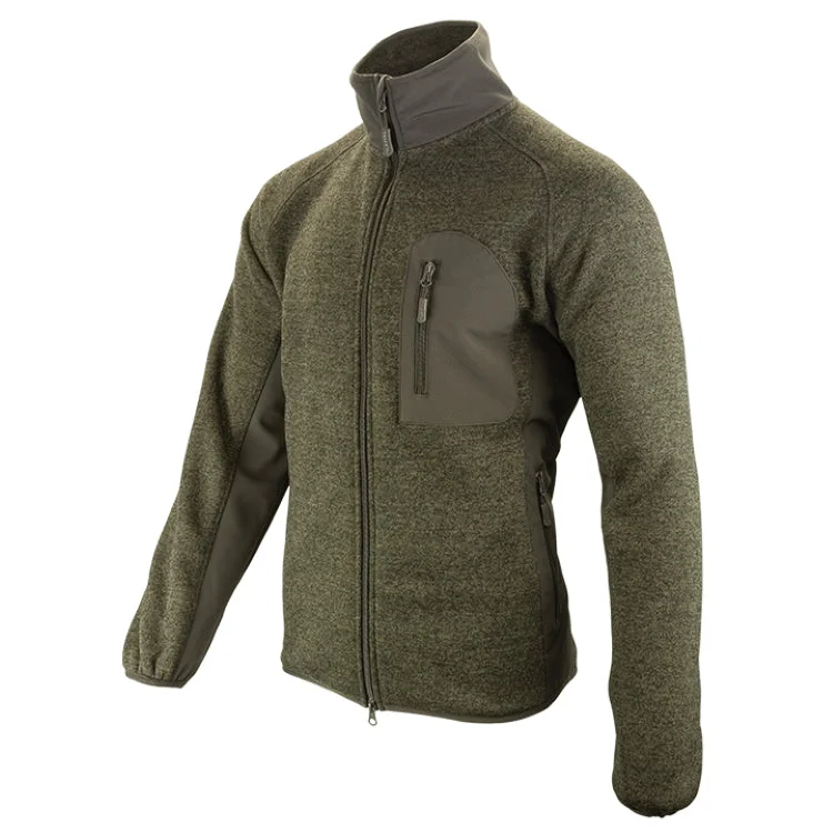 Fishing tackle utility case-Jack Pyke Weardale Knitted Fleece Jacket - Green