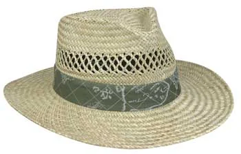 Fishing tackle travel bag-Outdoor Cap Mens Straw Hat -  Nautical 1 Size