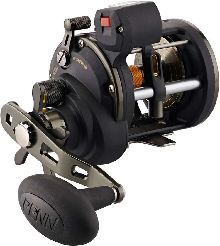 Fishing reel durable stability-Penn SQLII20LWLC Squall II Level Wind Line Counter Conventional Reel