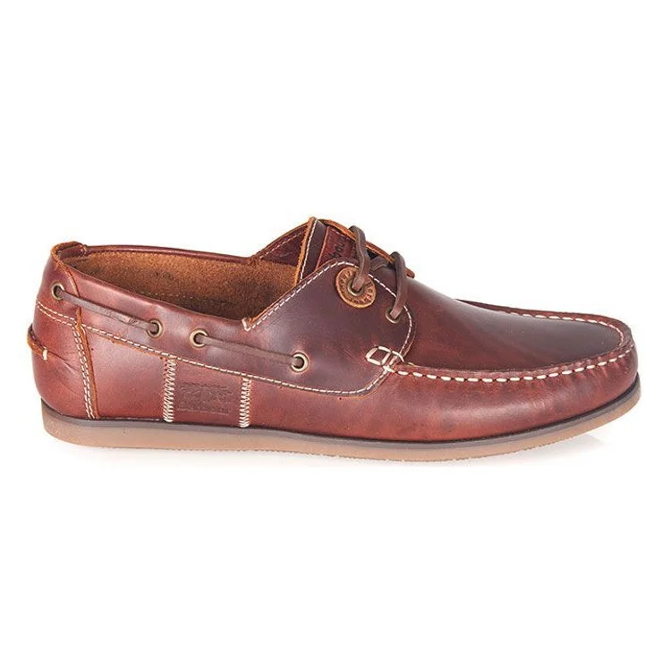 Fishing reel bait runner-Barbour Capstan Boat Shoes - Mahogany Leather