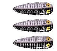 Fishing reel anti-reverse-Three Eppinger Dardevle Shad (Alewife) Fishing Spoon Lures 1 oz 3 5/8" 0-47