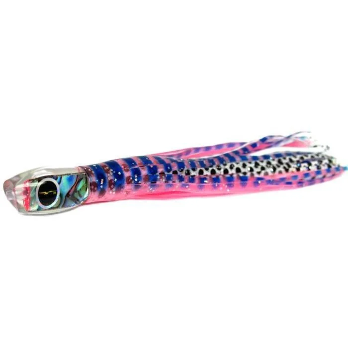 Fishing hook weed guard-Black Bart Brat Micro Bait Lure - Pink Tiger/White Dot