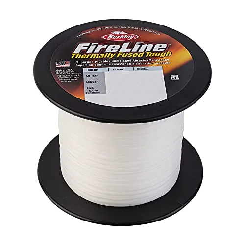 Fishing line knot puller-Berkley FireLine Superline 0.012in/0.30mm 20lb/9kg 1500yd/1371m 8lb Crystal BUFLBULK20-CY