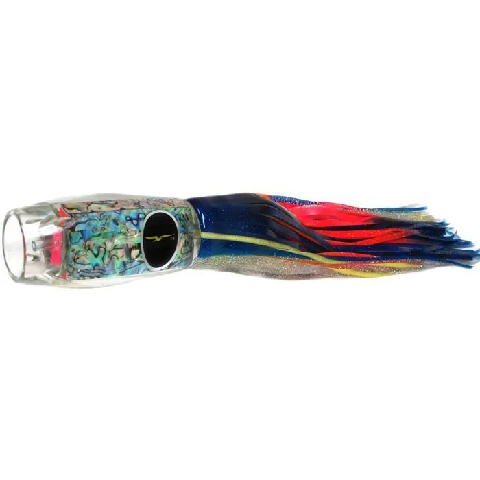 Fishing line stretch resistant-Black Bart Brazil ProJet Heavy Tackle Lure - Blue Yellow/Rainbow