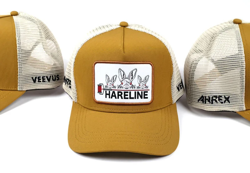 Fishing reel dual drag-Hareline Logo Trucker Cap