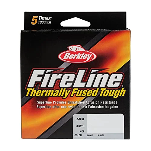 Fishing rod boat holder-Berkley FireLine Fused Superline - Smoke - 20lb - 125yd