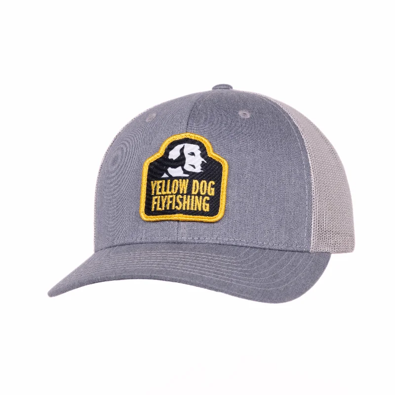 Fishing tackle padded case-Yellow Dog Trucker Hat - Heather Grey/Light Grey