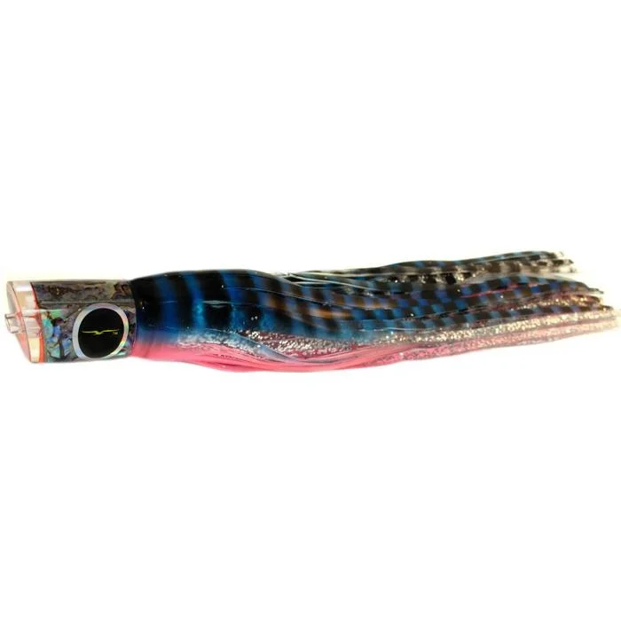 Fishing rod boat mount-Black Bart Bad Guy Medium Tackle Lure - Blue Pink Tiger/Silver Tiger