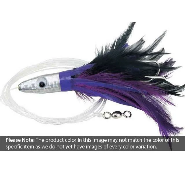 Fishing line thin power-Boone Tuna Treat Rigged 1.5oz 6in 1pk Purple/Black - 514 Purple/Black