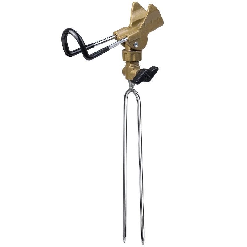 Fishing bait live trap-Dr.Fish Fishing Rod Holder Gold