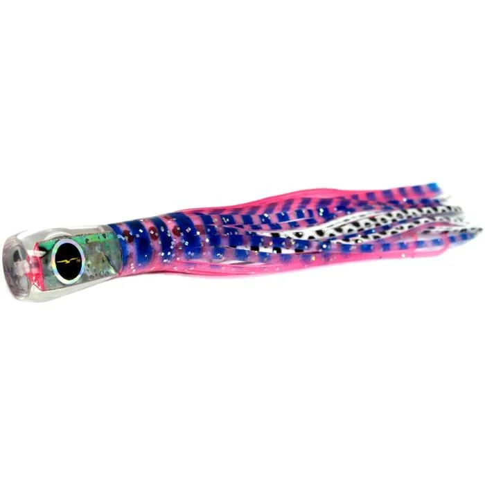 Fishing reel low control-Black Bart Bully Micro Bait Lure - Pink Tiger/White Dot