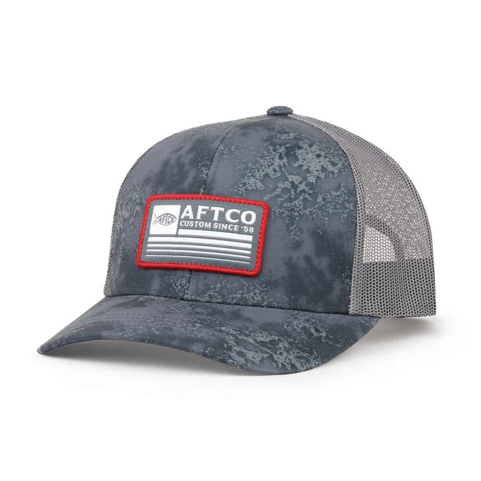 Crossbar Trucker | Charcoal Acid Camo