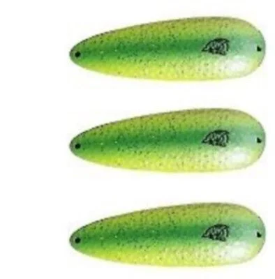 Fishing line knot tension-Three Eppinger Seadevlet Pearl Green Fishing Spoon Lures 1 1/2 oz  4" 61-337