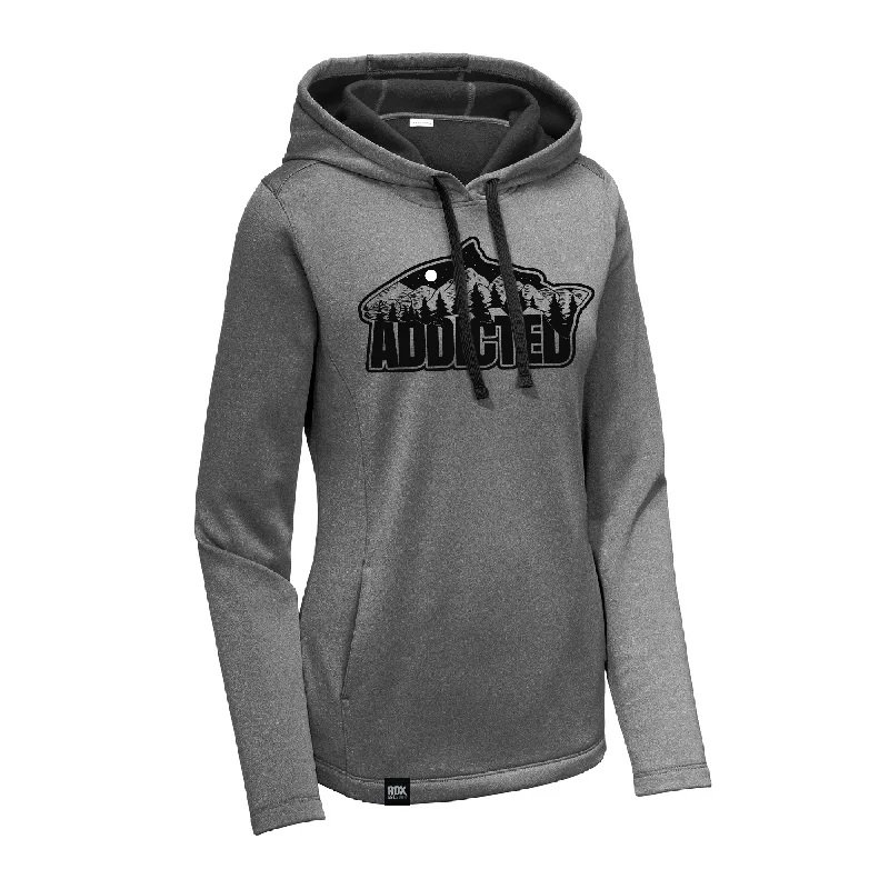 Fishing tackle utility mount-Women’s Fish Mountain Performance Hoodie