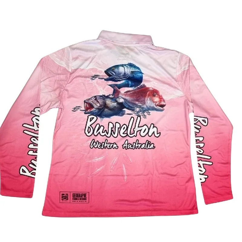 Fishing rod surf casting-Geographe Busselton Southern Shirt Pink Ladies