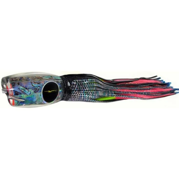 Fishing reel high strength-Black Bart Blue Breakfast Heavy Tackle Lure - Black Dot/Rainbow