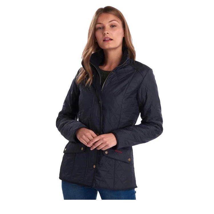 Fishing rod bank combo-Barbour Ladies Cavalry Polarquilt Jacket - Navy