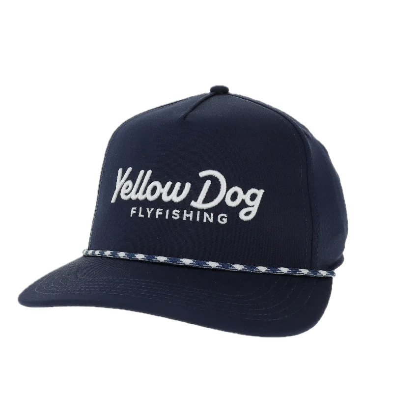 Fishing bait live case-Yellow Dog Legacy Caddy Hat - Navy/Navy White Rope