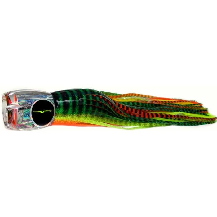 Fishing bait scent rack-Black Bart Abaco Prowler Heavy Tackle Lure - Green Orange Tiger/Orange Yellow Tiger