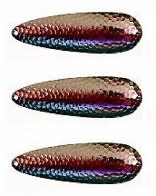 Fishing hook sharpening stone-Three Eppinger Seadevle Nickel Blue/Red Fishing Spoon Lures 3 oz 5 3/4" 60-276