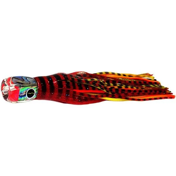 Fishing line knot reach-Black Bart Cabo Prowler Light Tackle Lure - Red Tiger/Yellow Tiger