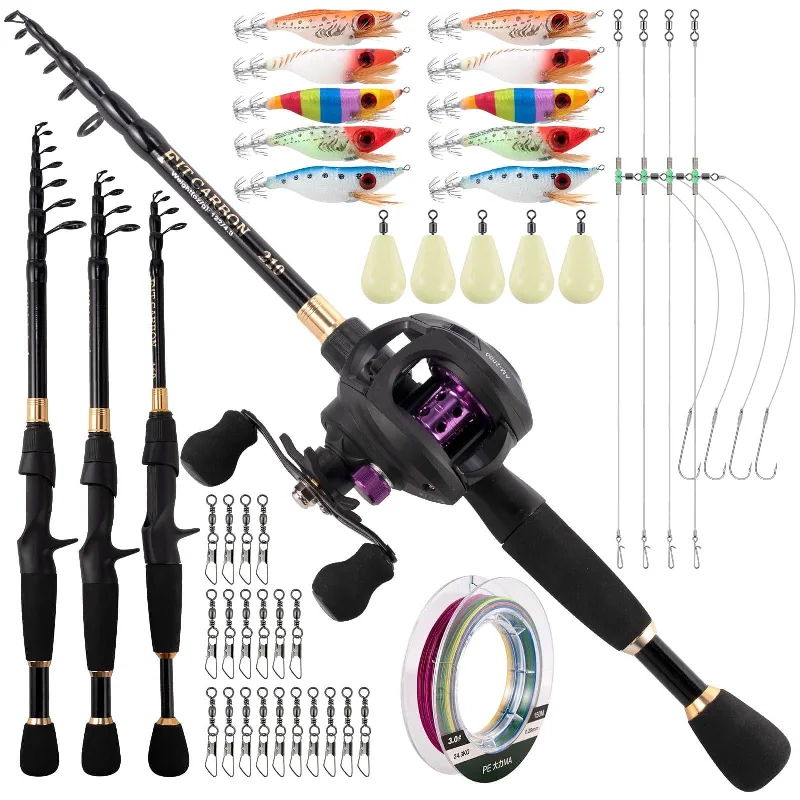 Fishing rod truck storage-Dr.Fish 45pcs Surf Fishing Rod and Reel Combo