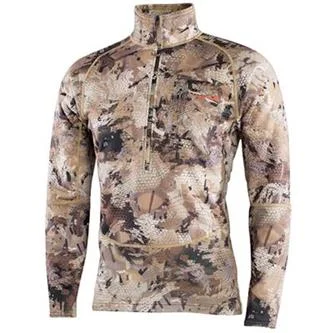 Fishing rod quick holder-'Sitka' Men's Grinder Half Zip T-Shirt - Waterfowl : Marsh