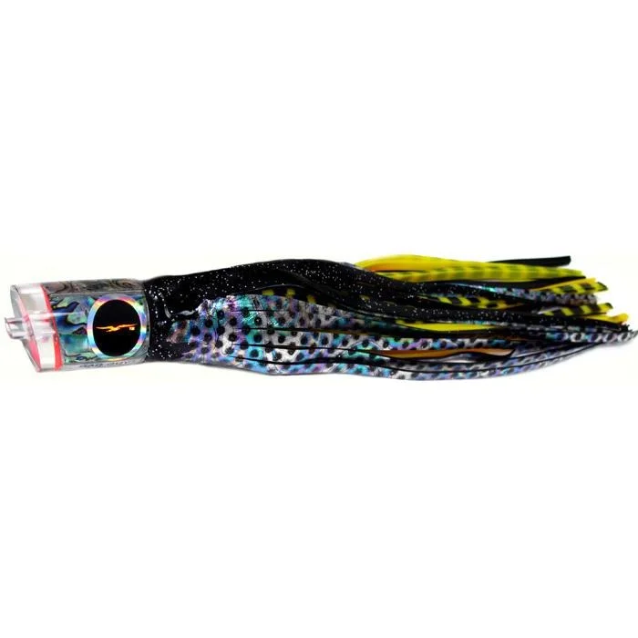 Fishing rod pier mount-Black Bart Bad Guy Medium Tackle Lure - Black Dot/Yellow Black Tiger