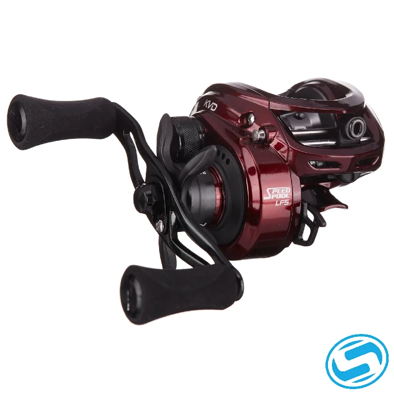 Fishing line spool grip-Lew's KVD Casting Reel