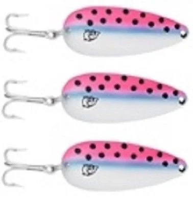 Fishing bait drying holder-Three Eppinger Seadevle Rainbow Trout Fishing Spoon Lures 3 oz  5 3/4" 60-68