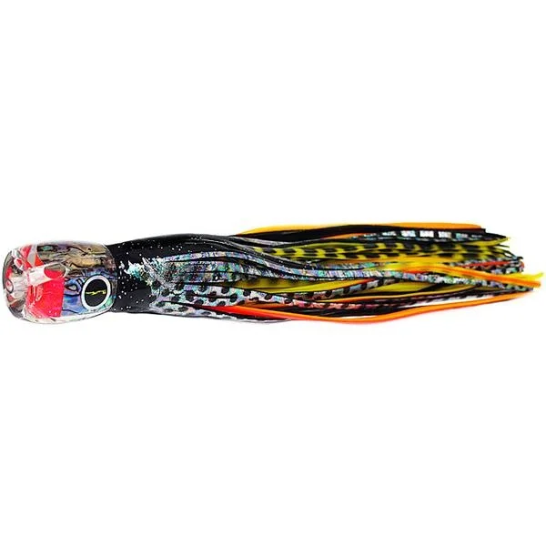 Fishing tackle soft rack-Black Bart Cabo Prowler Light Tackle Lure - Black Dot/Yellow Tiger