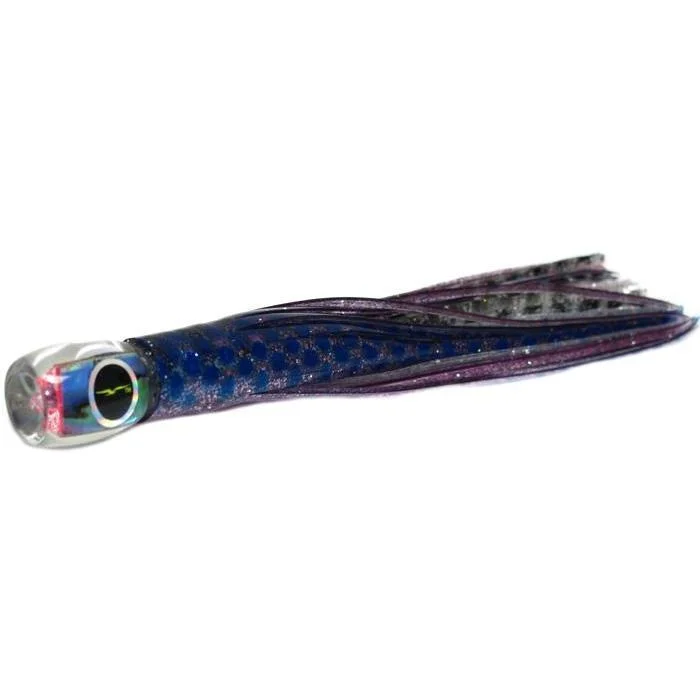 Fishing hook quick hook-Black Bart Beast Micro Bait Lure - Purple Blue Dot/Silver Tiger