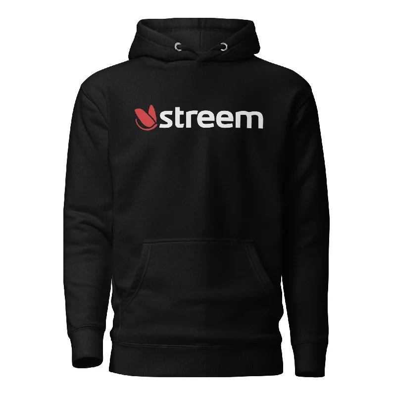 Fishing reel durable reach-Streem Logo Premium Hoodie (Dark Colors)