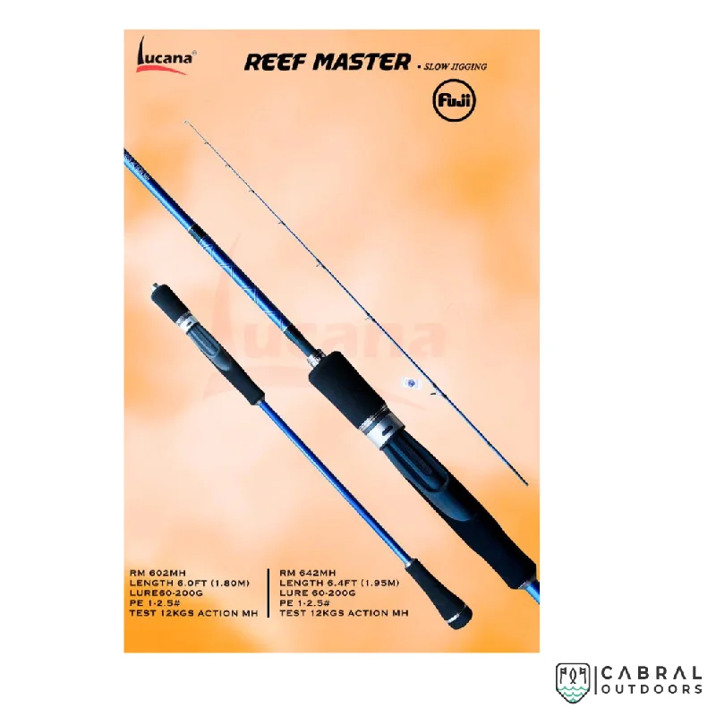 Fishing tackle utility rack-Lucana Reef Master Slow Jigging Rod | 6-6.4ft