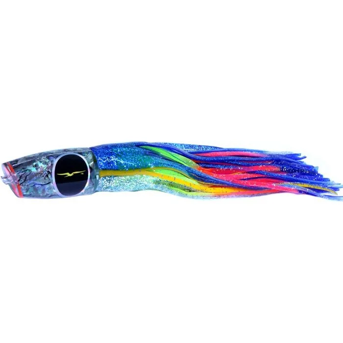 Fishing line thin strength-Black Bart Big Rock Plunger Medium Heavy Tackle Lure - Blue Yellow/Rainbow