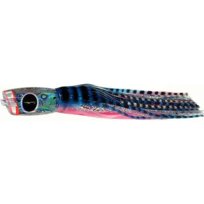 Fishing hook micro barbed-Black Bart Mini 1656 Angle Medium Tackle Lure - Blue Pink Tiger/Silver Tiger