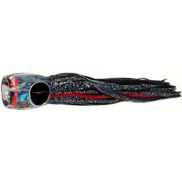 Fishing hook rust proof-Black Bart Abaco Prowler Heavy Tackle Lure - Black Red/Purple Fleck