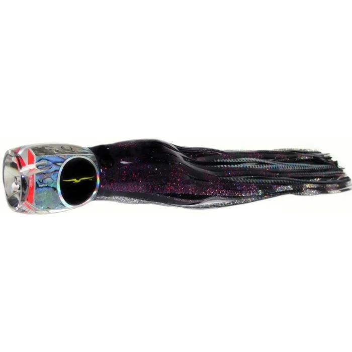 Fishing rod shore rack-Black Bart Abaco Prowler Heavy Tackle Lure - Purple Black Dot