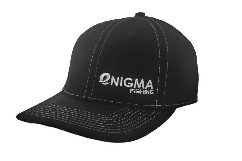 Fishing rod ice strap-Enigma Black with White Pinstripe Hat