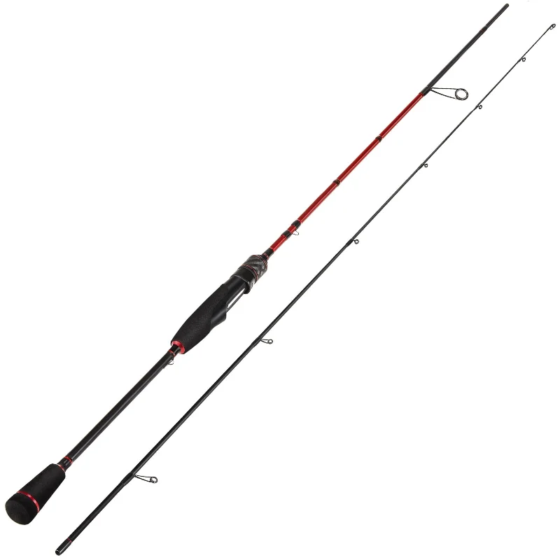 Fishing hook rust proof-Piscifun® Flame Spinning Rod Two Pieces