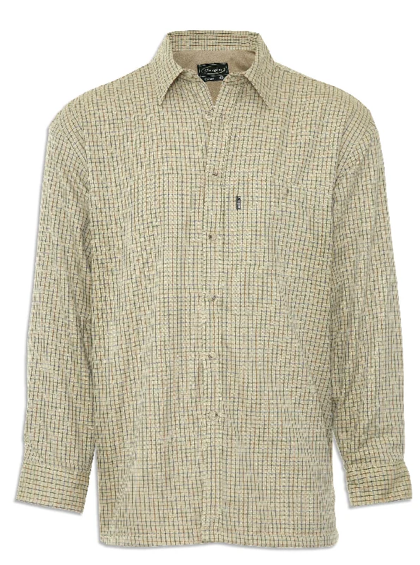 Fishing line thin power-Champion Cartmel Micro Fleece Lined Tattersall Shirt