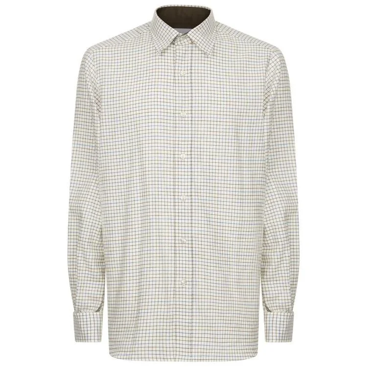 Fishing line durable cast-Le Chameau Burford Shirt - Green Check